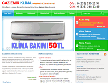Tablet Screenshot of gaziemirklima.com